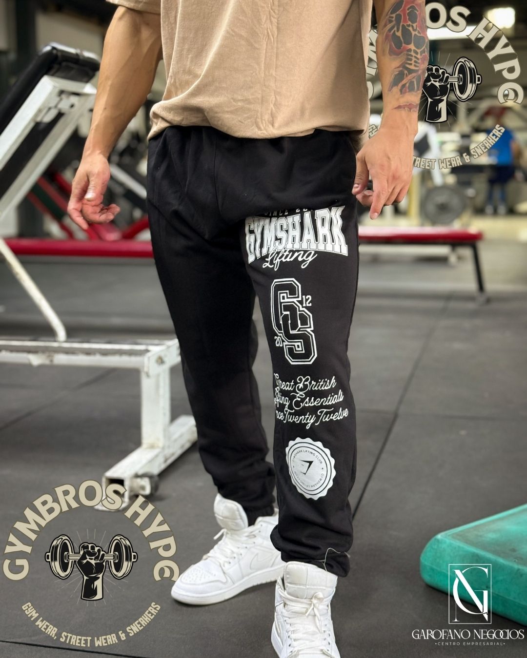 Jogger Gymshark 'GS' black H7.3_0