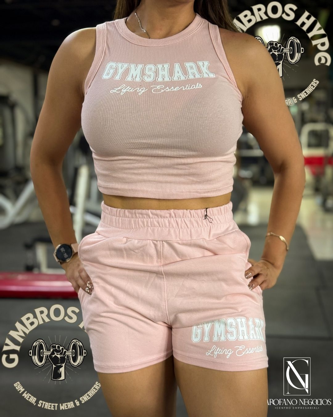 Set Gymshark 'LE' pink woman H7.9_0
