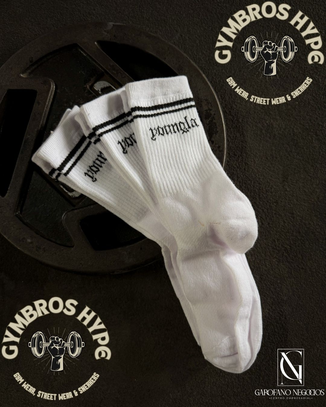 Socks YoungLA 'stripe' white H6.71_0