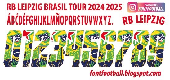 Font Vector RB Leipzig Brasil Tour 2024 2025 Shirt_0