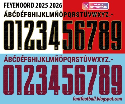 Font Vector Feyenoord 2025 2026 Shirt_0