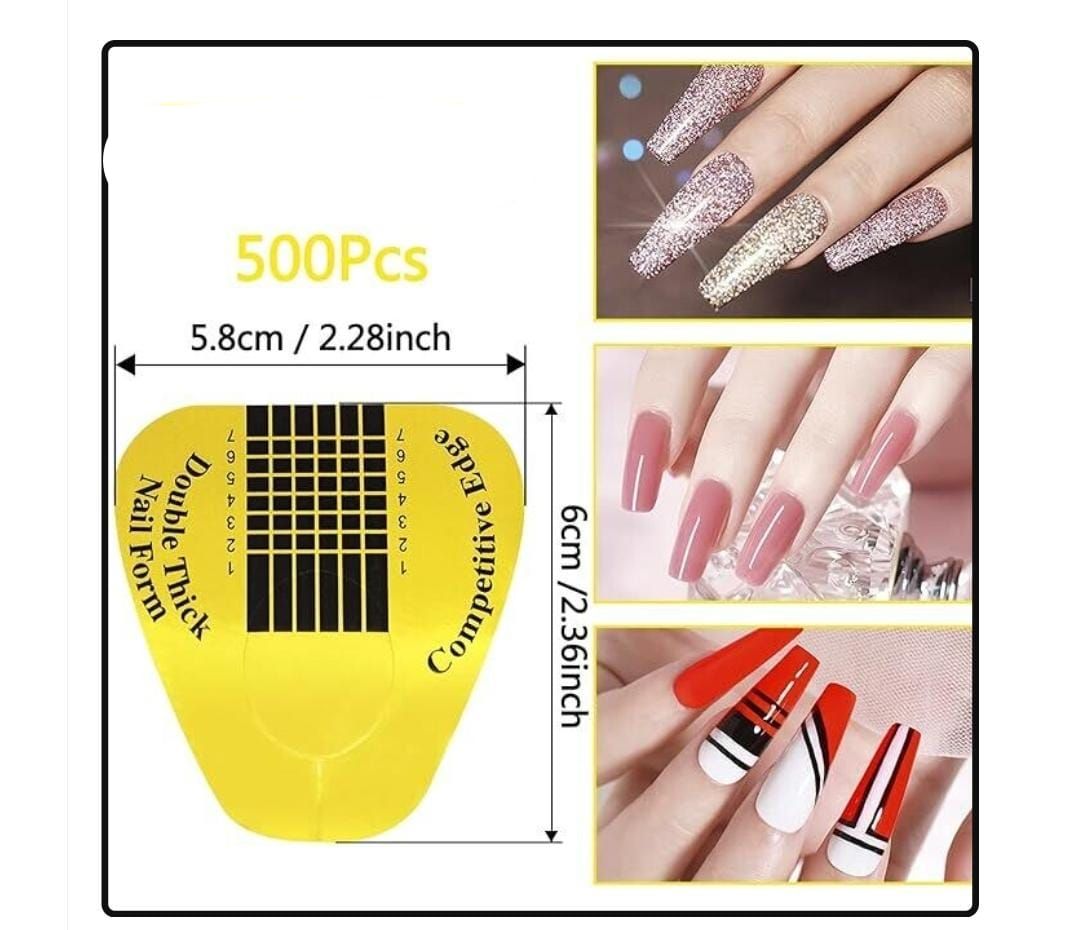 500 Dlices / Roll Nail Form Extension Sticker _3