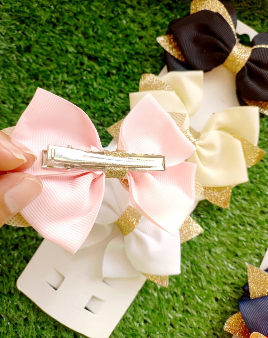 ✨ Glitter Edge Bow Clip_2