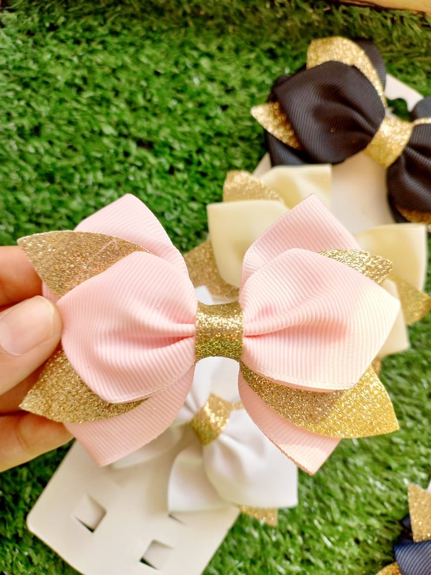 ✨ Glitter Edge Bow Clip_1