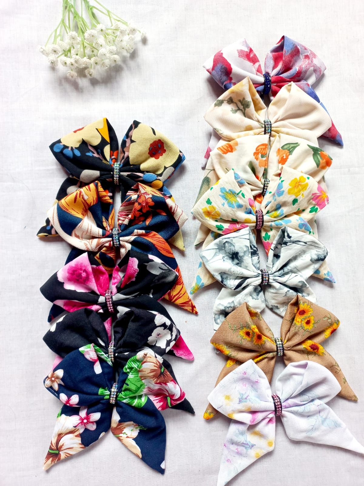 ✨ Sailor Hair Bows – Floral Cotton 🌼_1