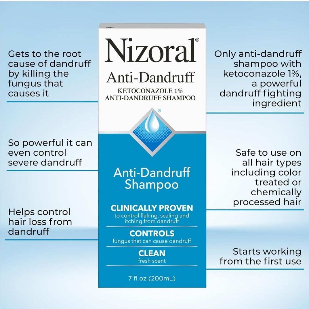 Nizoral Anti-Dandruff Shampoo with 1% Ketoconazole, Fresh Scent_1