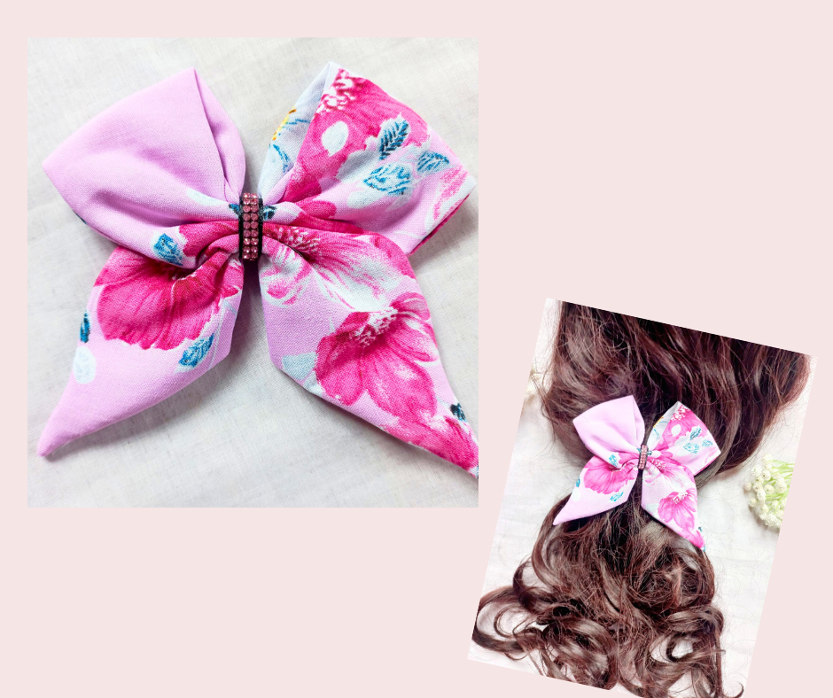 ✨ Sailor Hair Bows – Floral Cotton 🌼_5
