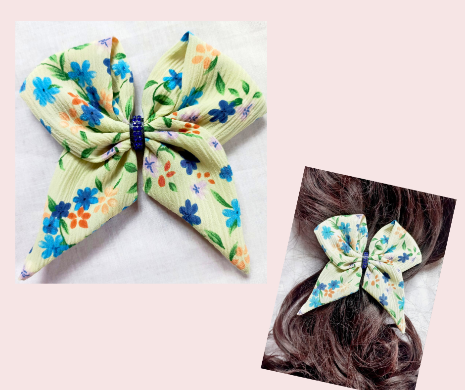 ✨ Sailor Hair Bows – Floral Cotton 🌼_8