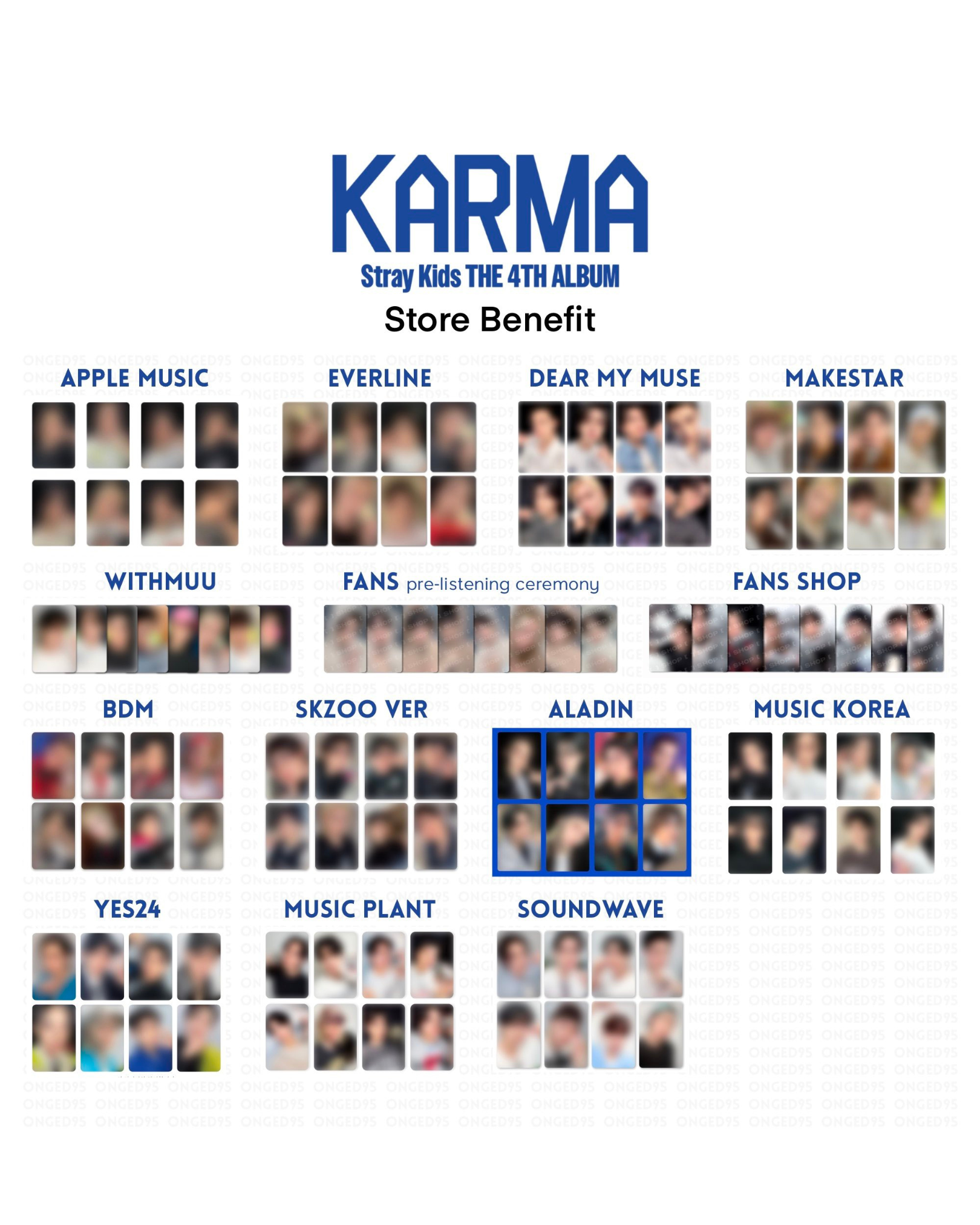 (With POB) Stray Kids The 4th Album KARMA Accordion / Compact Ver_2