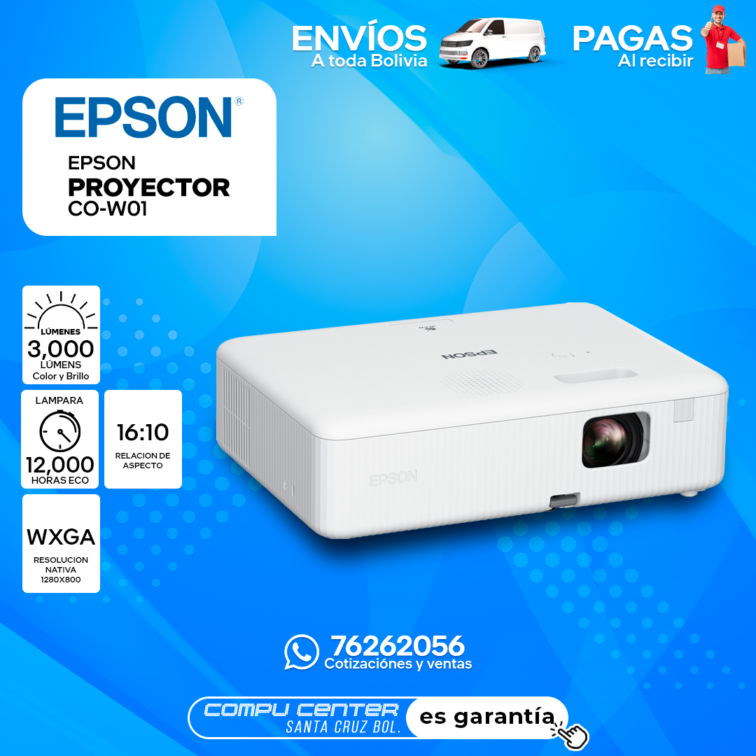 EPSON CO-W01 / 3000 LÚMENES / DATA SHOW_0