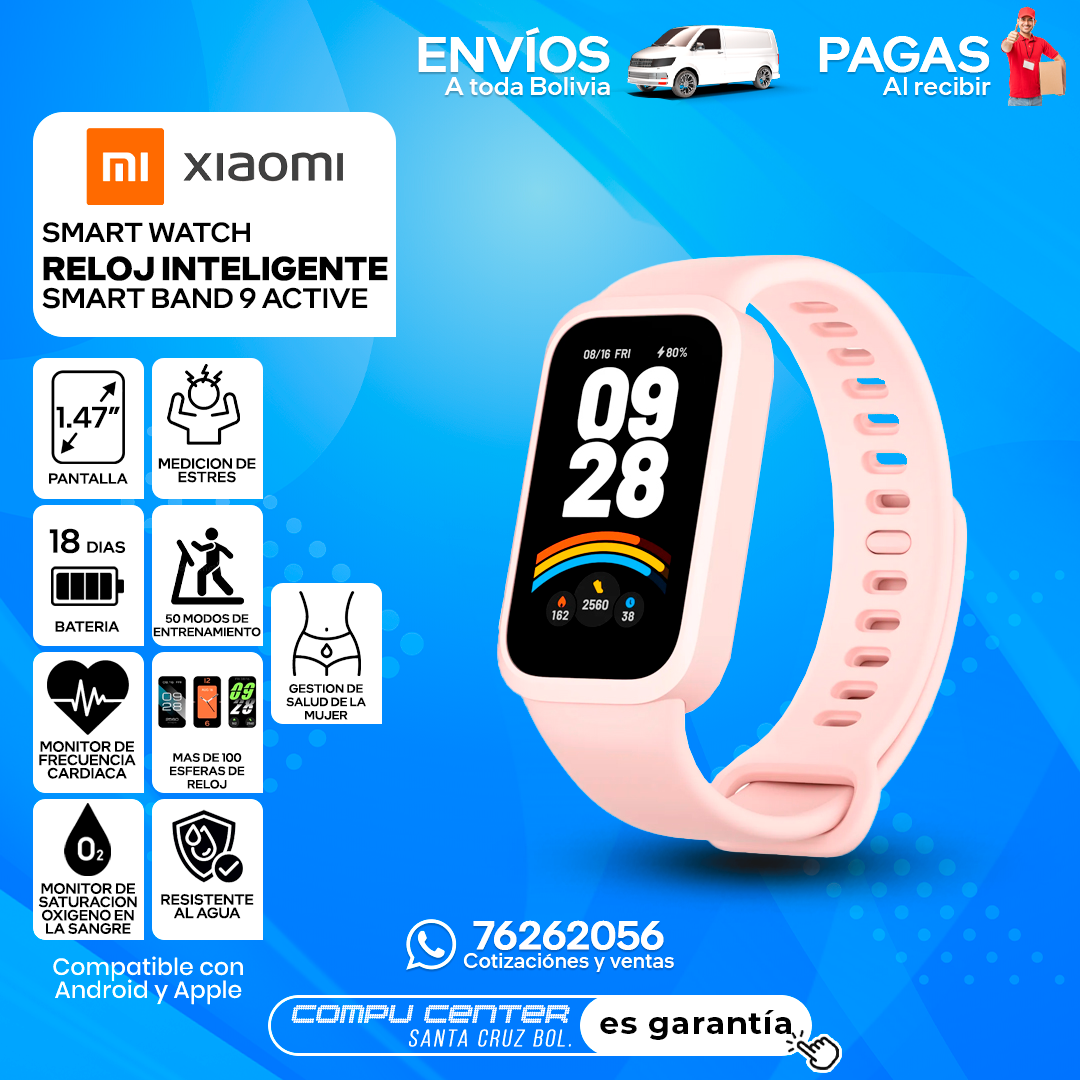 XIAOMI SMART BAND 9 ACTIVE / SMARTWATCH / PINK_0