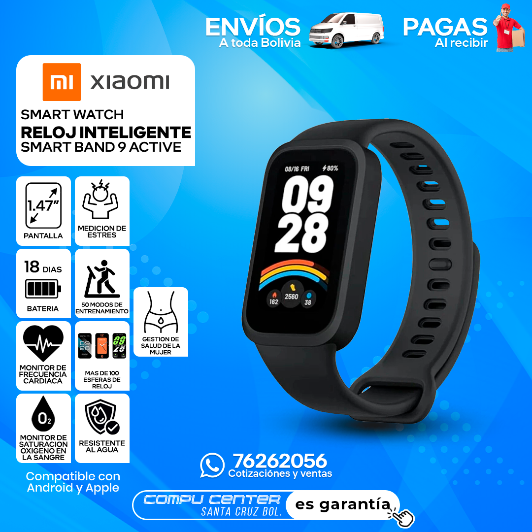 XIAOMI SMART BAND 9 ACTIVE / SMARTWATCH / BLACK_0