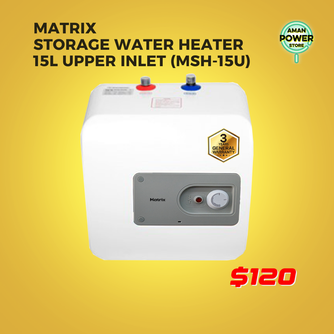 MATRIX STORAGE WATER HEATER 15L UPPER INLET (MSH-15U)_0