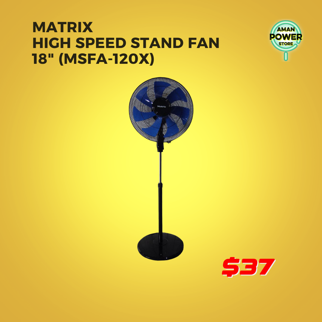 MATRIX HIGH SPEED STAND FAN 18" (MSFA-120X)_0