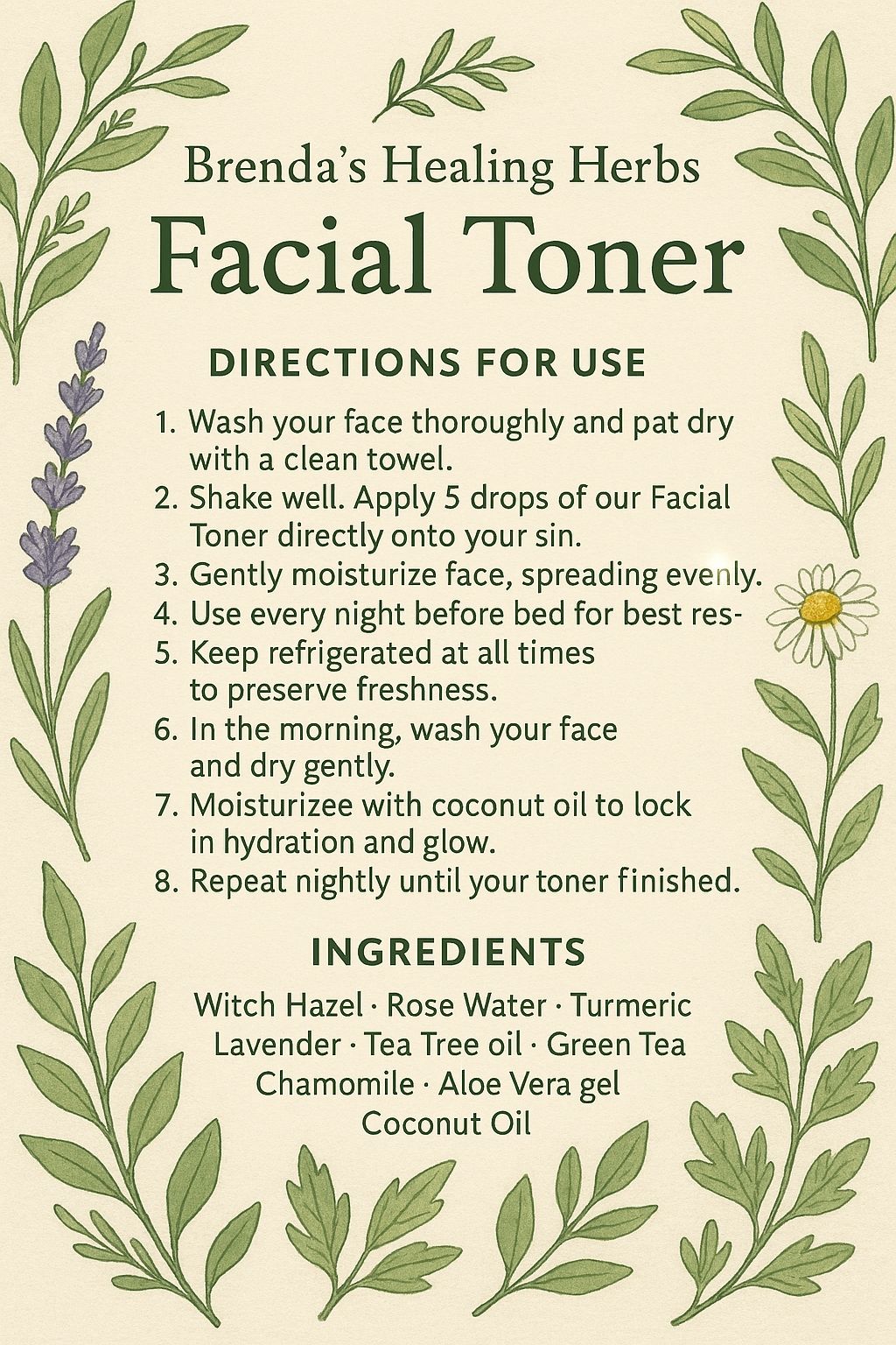 Facial Toner ( Skin Inflammation) _0