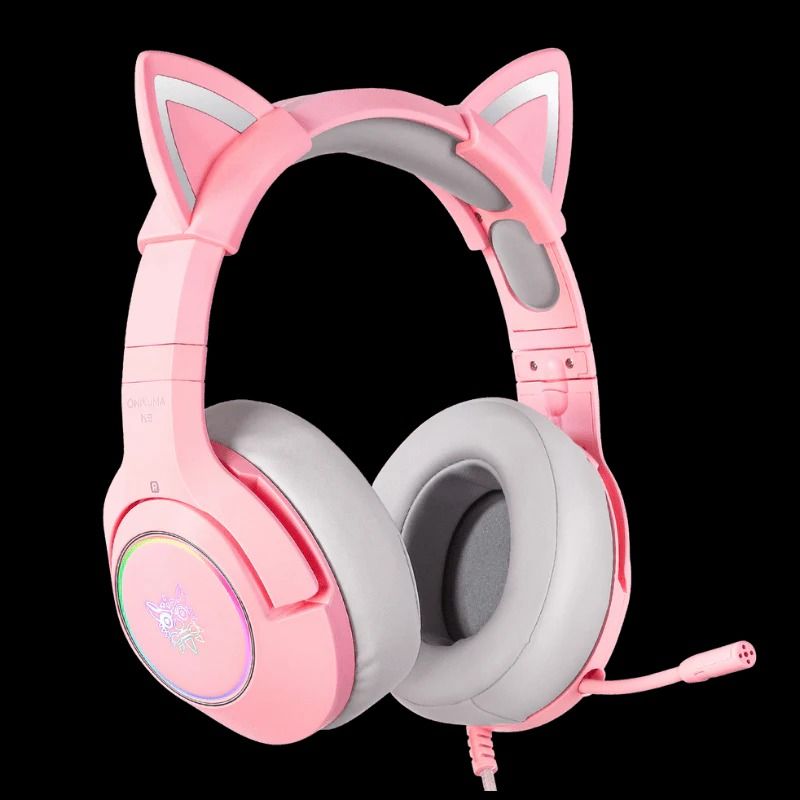 ONIKUMA K9 RGB Stereo Gaming Headset with Cat Ears for PS4, Xbox, PC and Switch_1