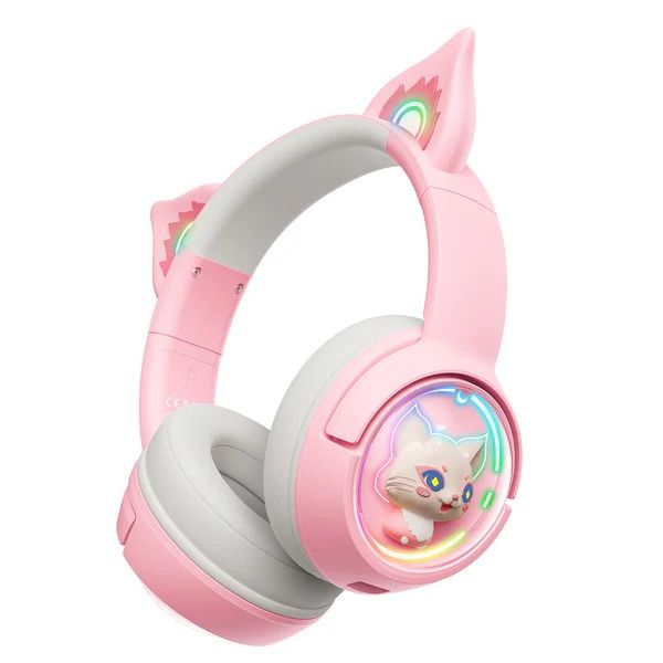 ONIKUMA B5 RGB Cat Ear Bluetooth Wireless Gaming Headset_4