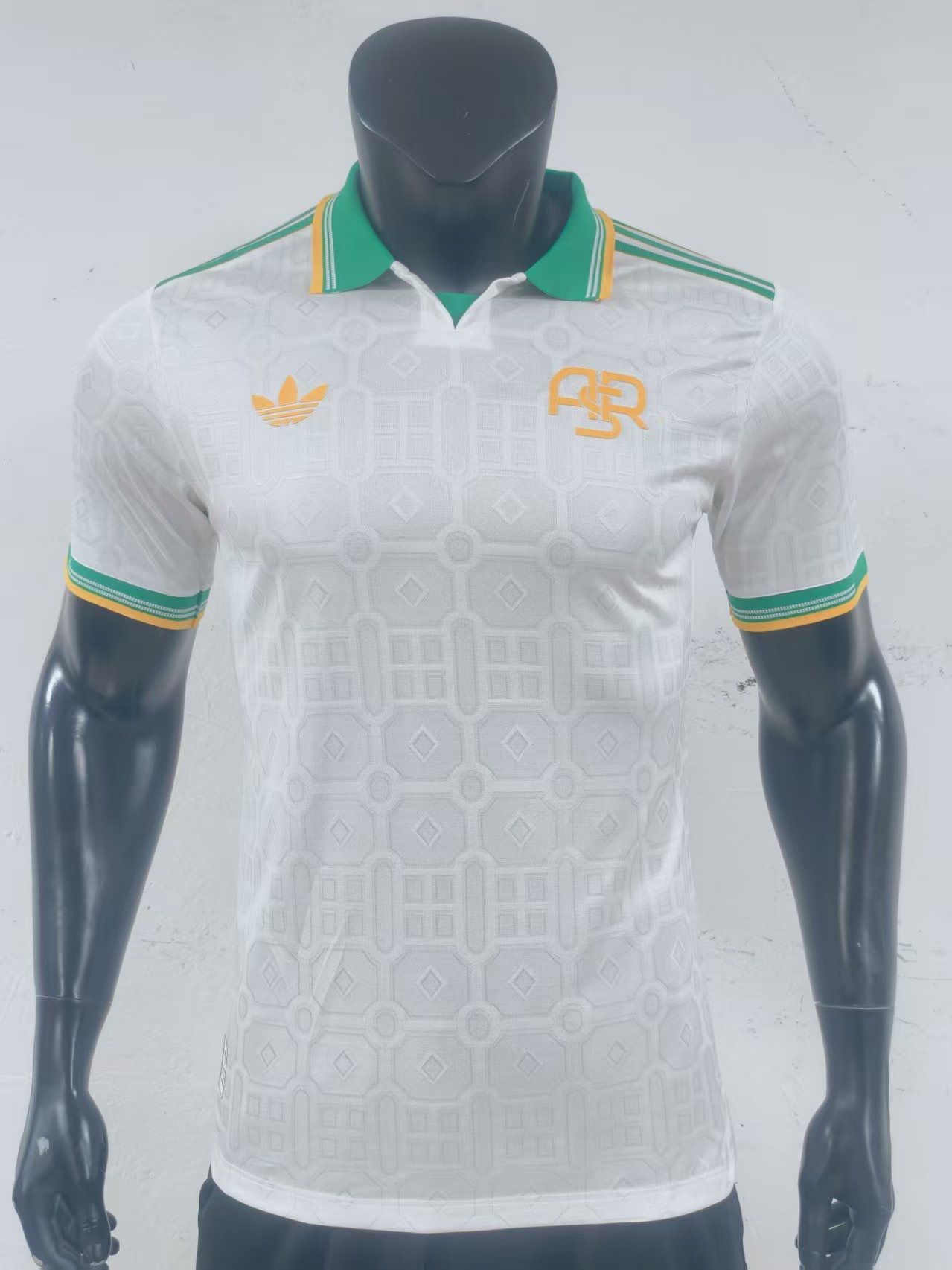 AS Roma 2025/26 Third Shirt (White / Green / Yellow)_0
