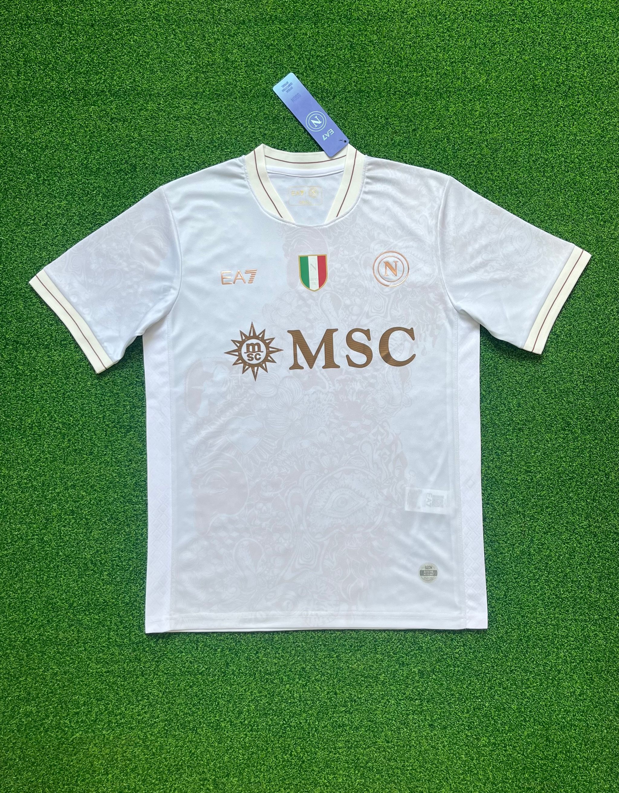 Napoli 2025/26 Third Shirt (White / Brown)_8