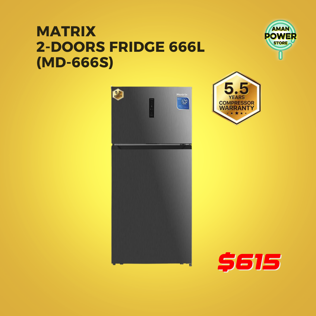 MATRIX 2-DOORS FRIDGE 666L (MD-666S)_0