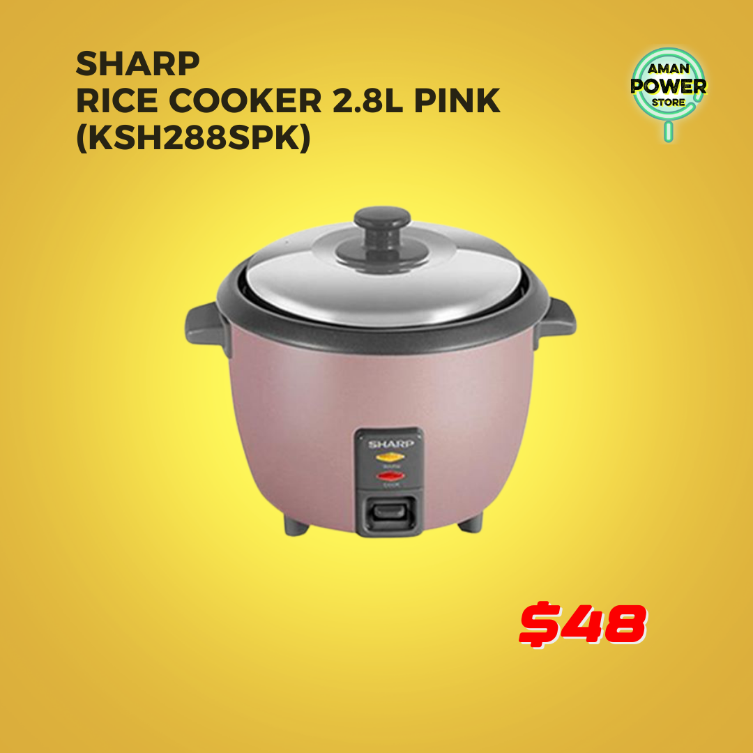 SHARP RICE COOKER 2.8L PINK (KSH288SPK)_0