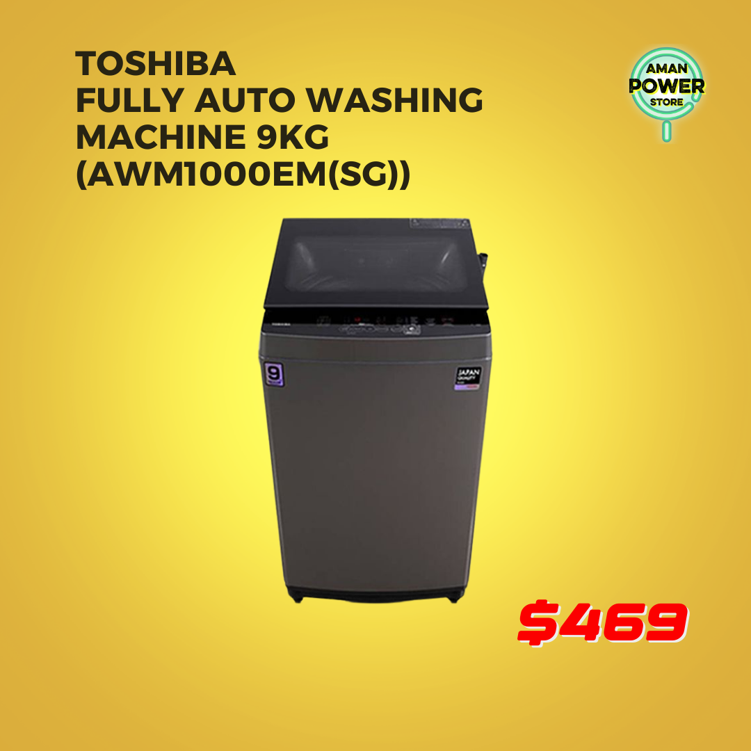 TOSHIBA FULLY AUTO WASHING MACHINE 9KG (AWM1000EM(SG))_0