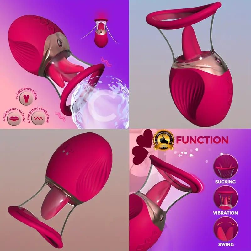 3 in 1 Tongue Licking, Sucking Vibrator_7