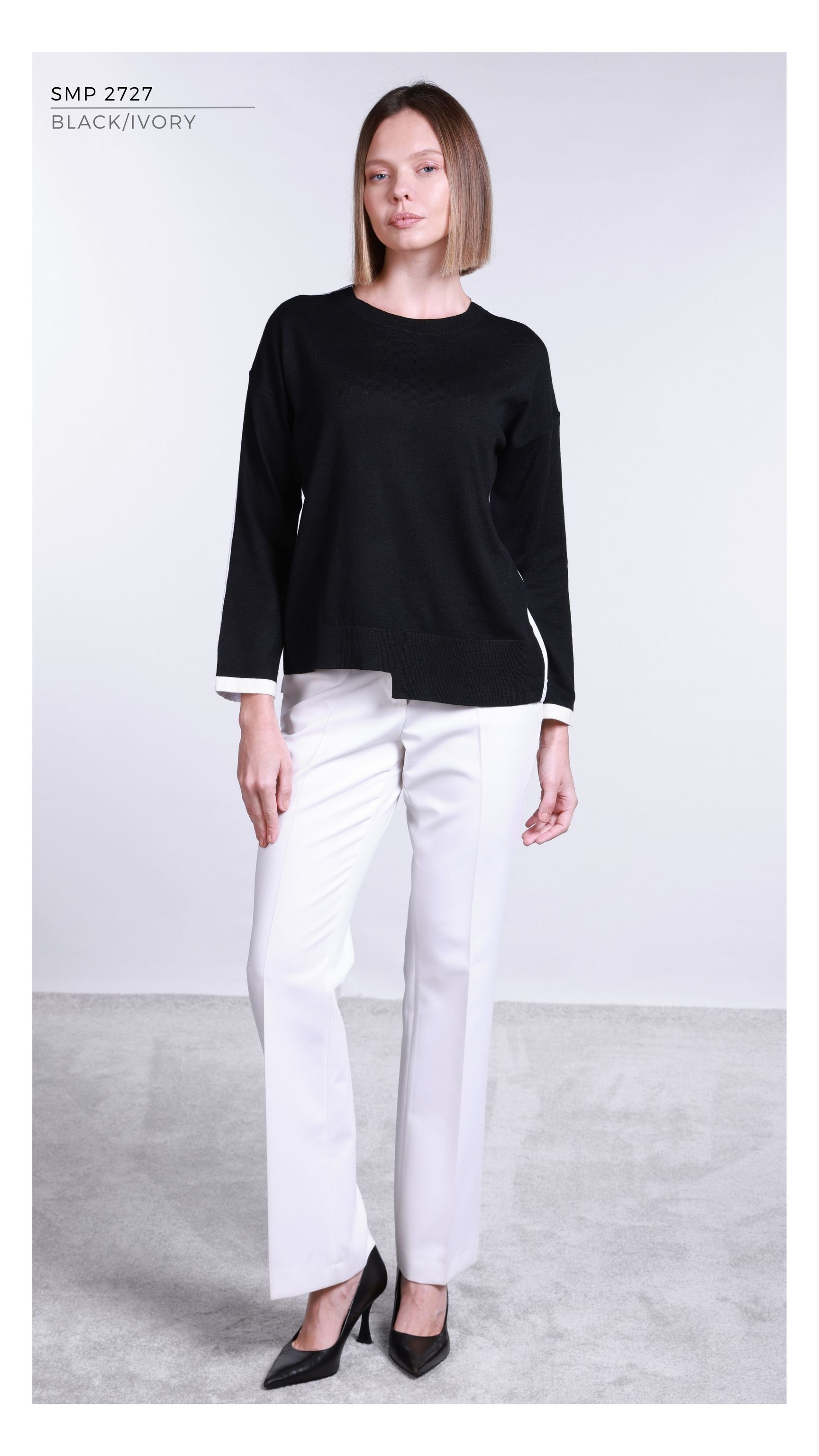 SMP2727 - BLACK/IVORY_1