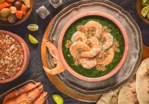 Molokhia with Shrimps - ملوخية بالجمبري_0