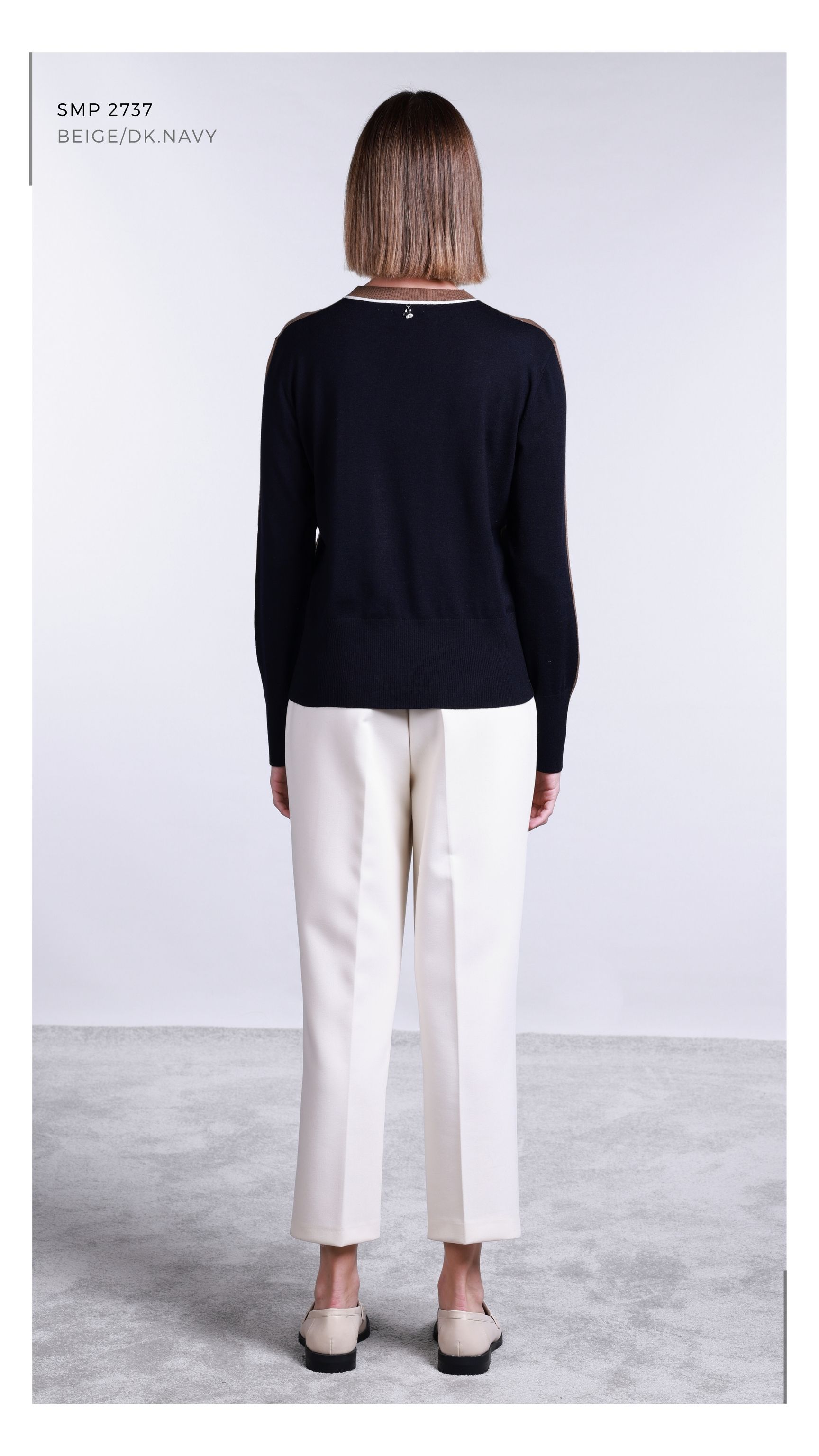 SMP2737 - BEIGE/DK.NAVY_3