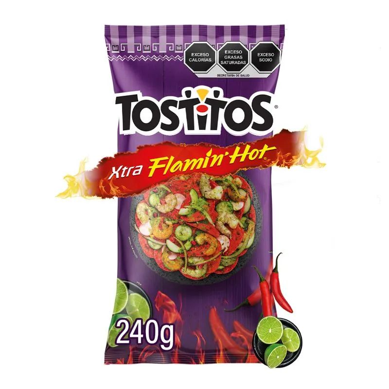 Tostitos Flamin Hot Sabritas 240 Gr._0