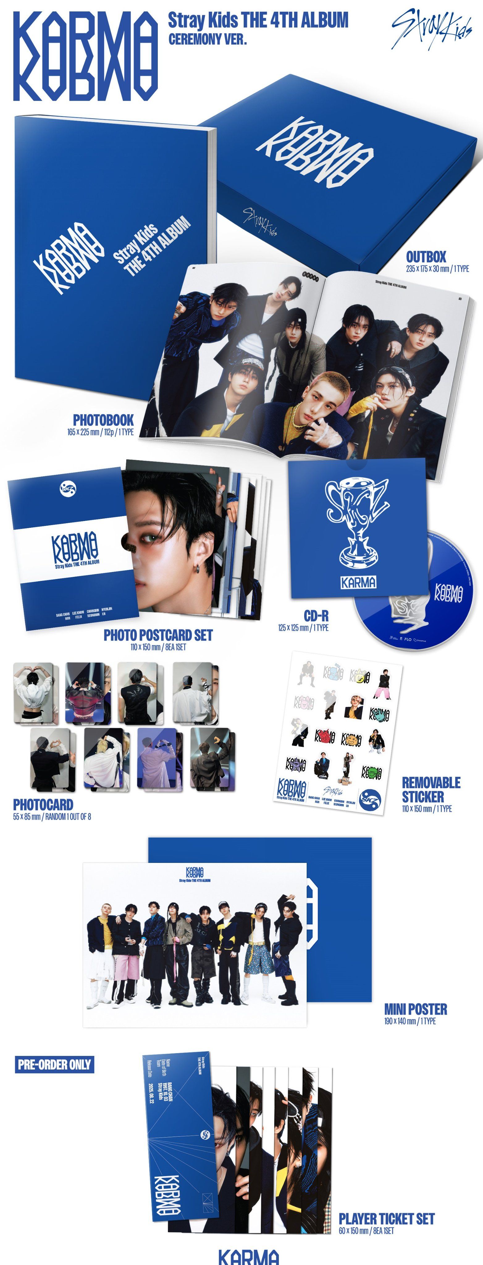 (Sealed Album, NO POB) Stray Kids The 4th Album KARMA_3