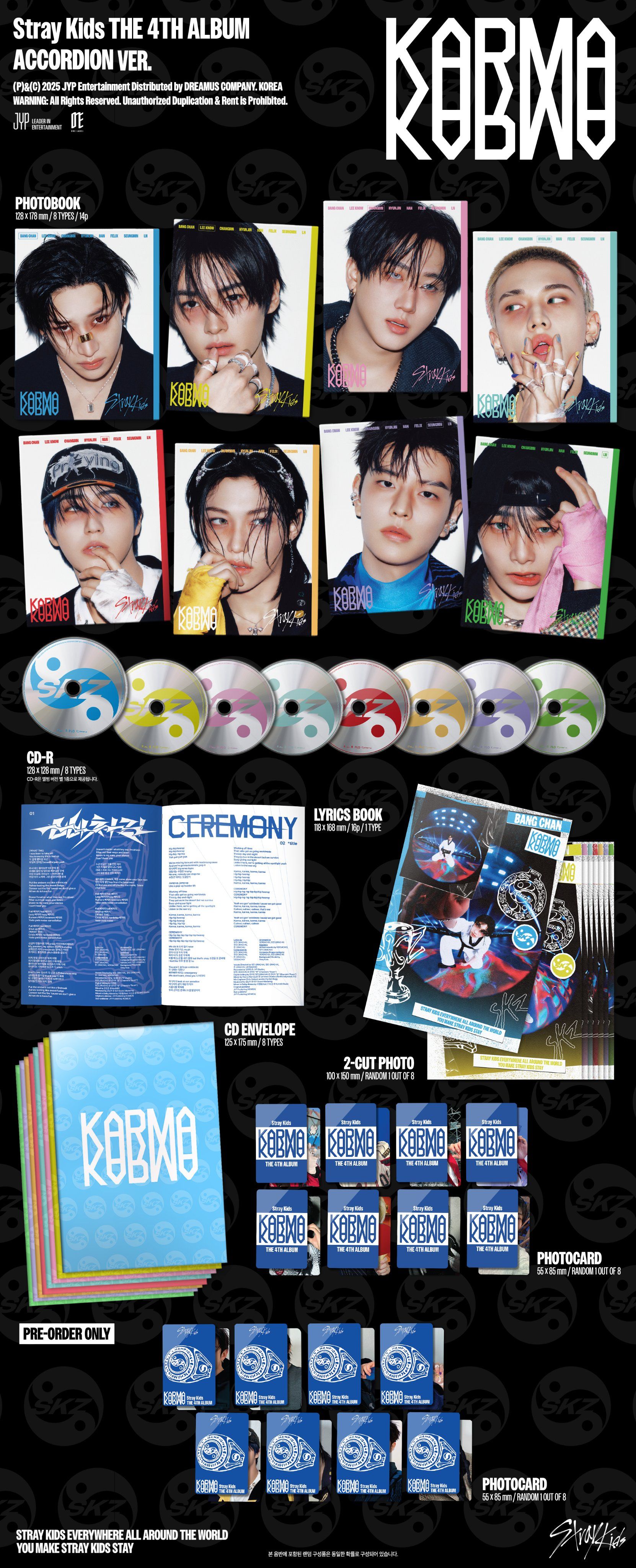 (Sealed Album, NO POB) Stray Kids The 4th Album KARMA_9