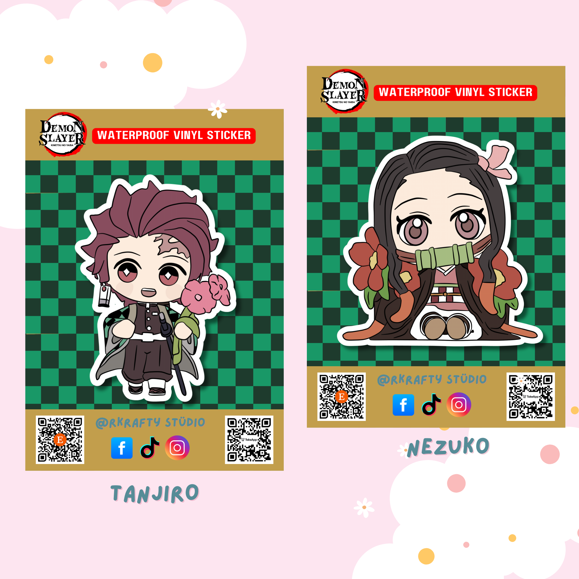 DEMON SLAYER POP MART INDIVIDUAL STICKERS_0