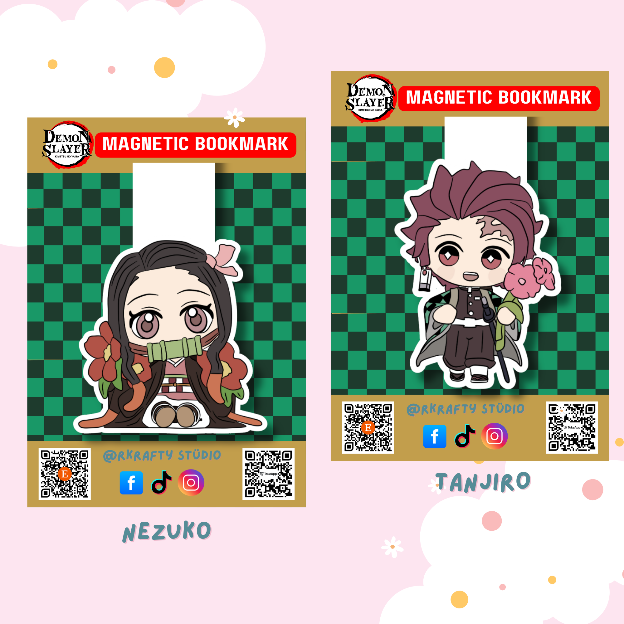 DEMON SLAYER MAGNETIC BOOKMARK POP MART STYLE_0