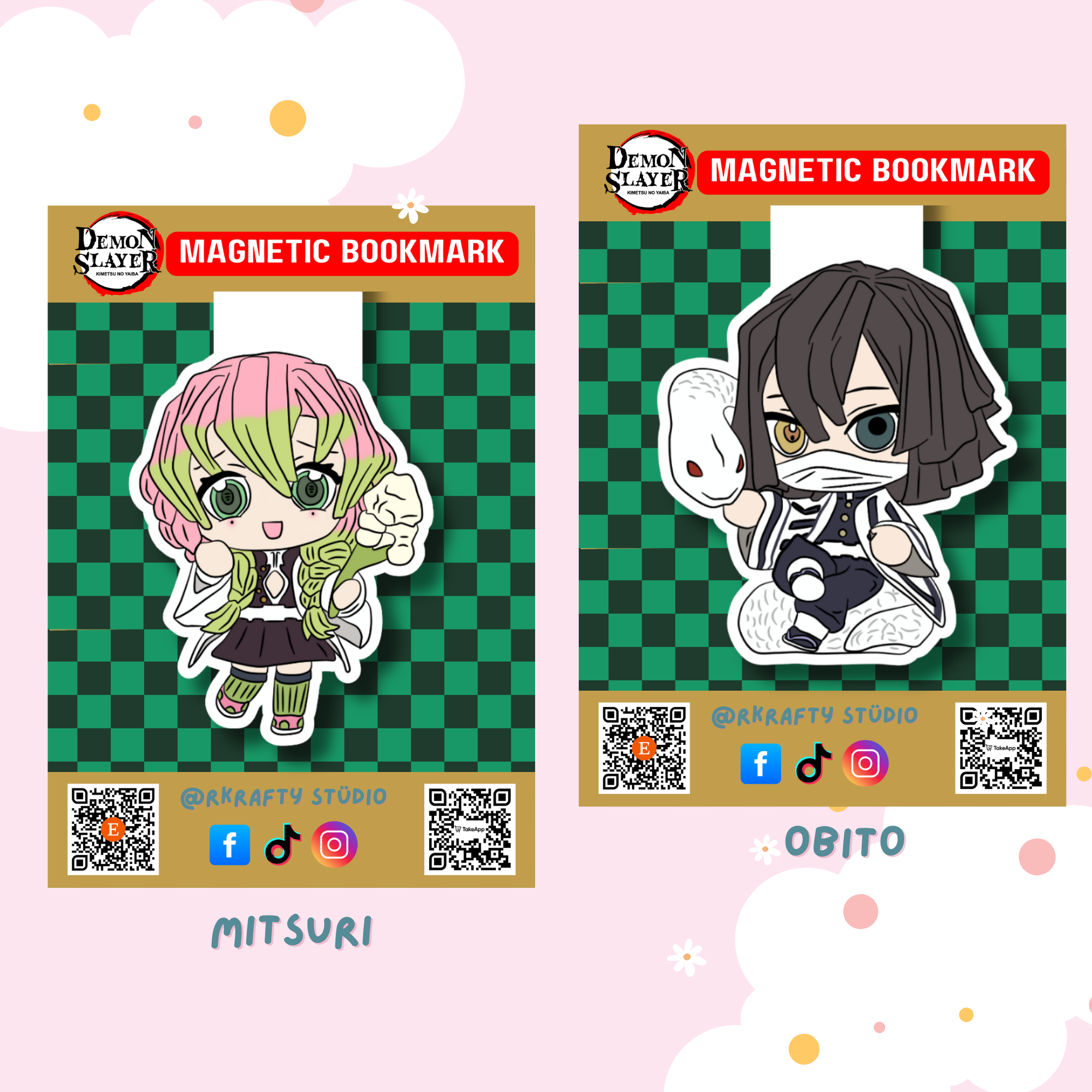 DEMON SLAYER MAGNETIC BOOKMARK POP MART STYLE_5