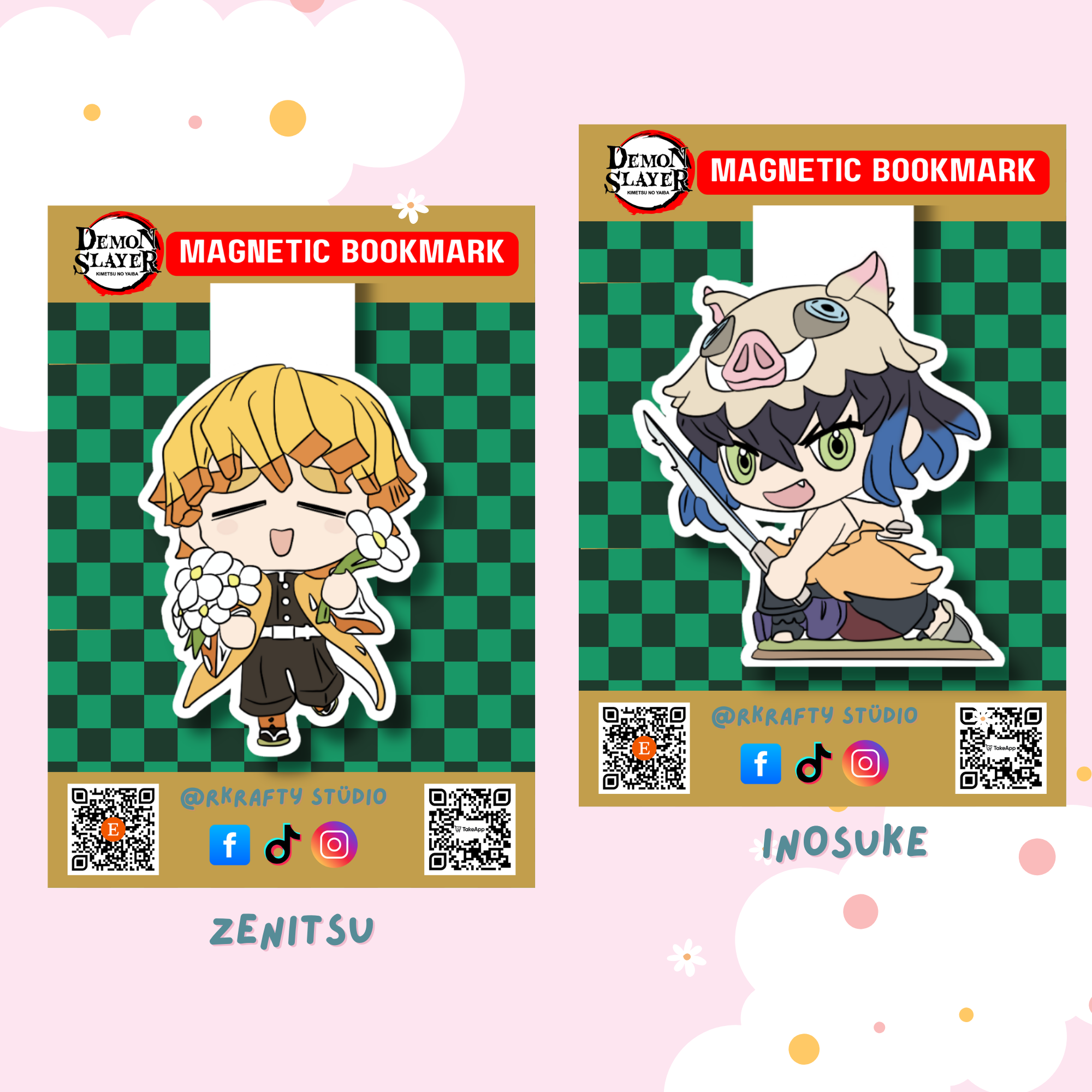 DEMON SLAYER MAGNETIC BOOKMARK POP MART STYLE_1