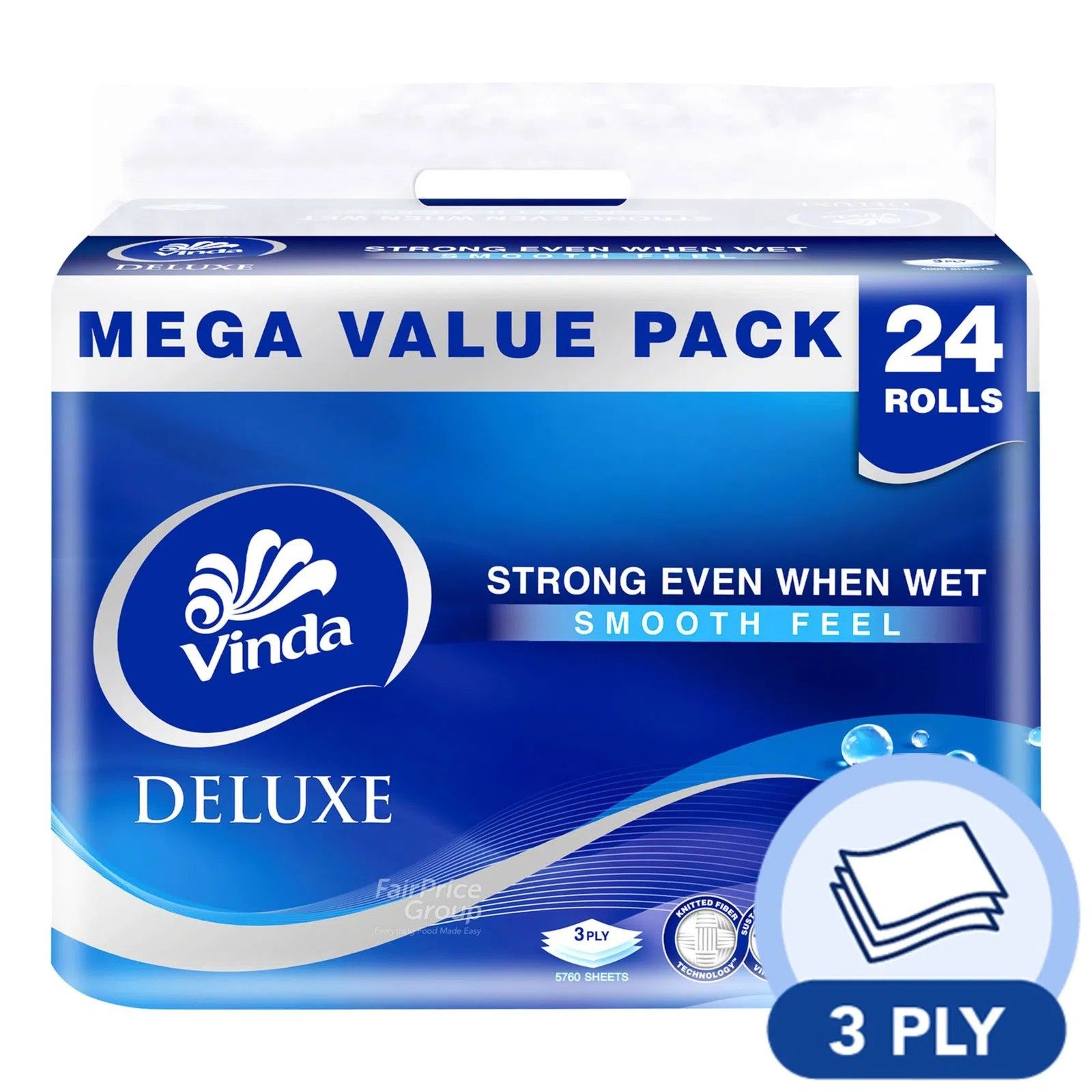 Vinda Dlx 3Ply Toilet Roll SF 24R_0