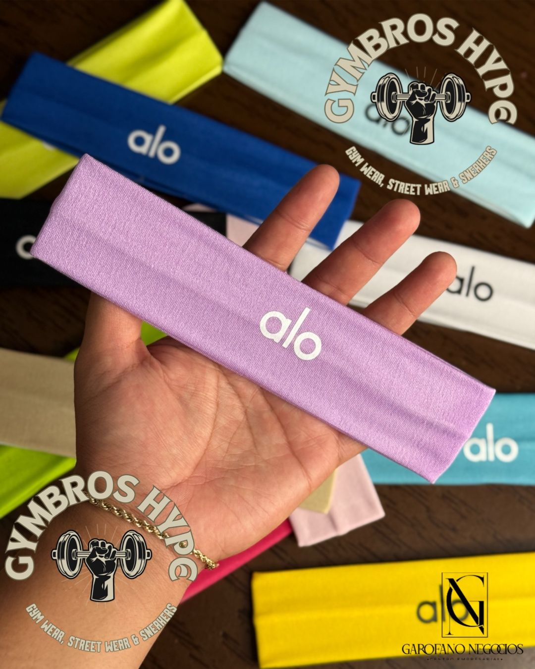 Head band Alo lilac/white_0