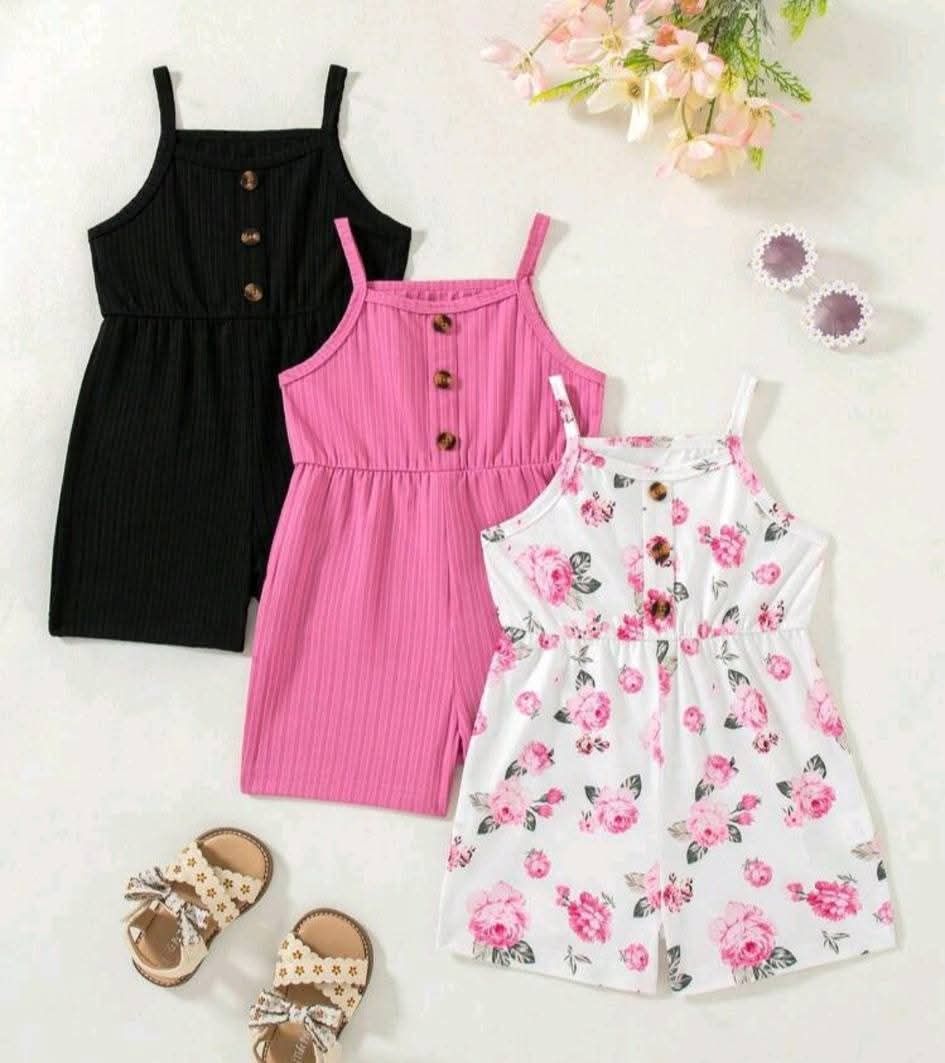 Young Girls' 3 Piece Set Jumpsuits_0