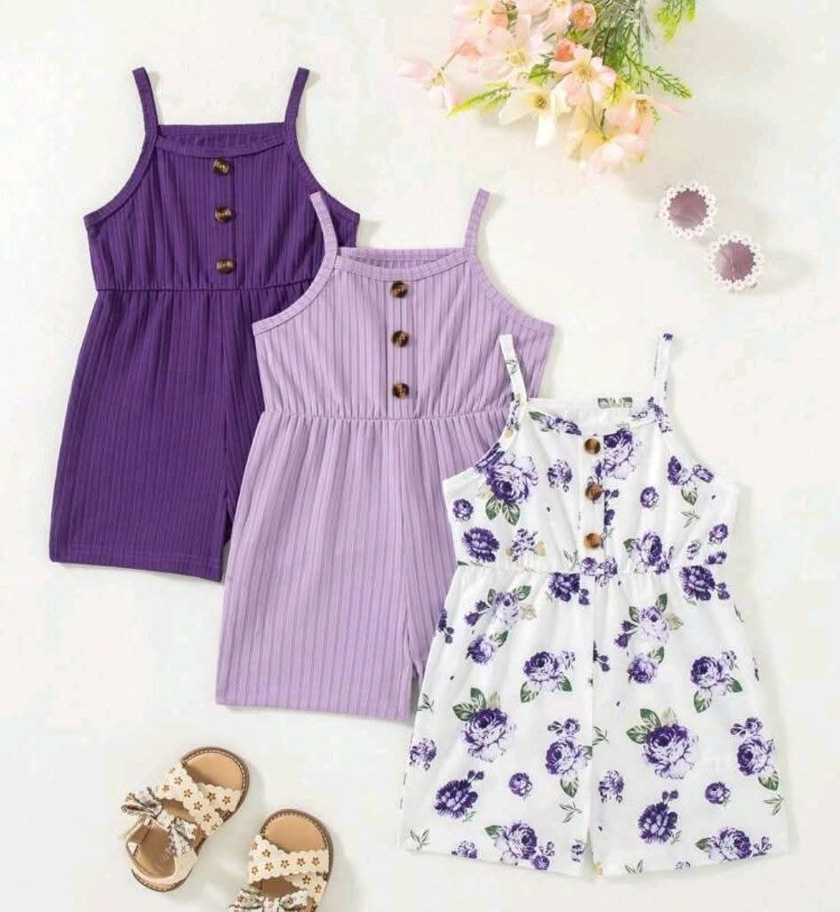 Young Girls' 3 Piece Set Jumpsuits_2