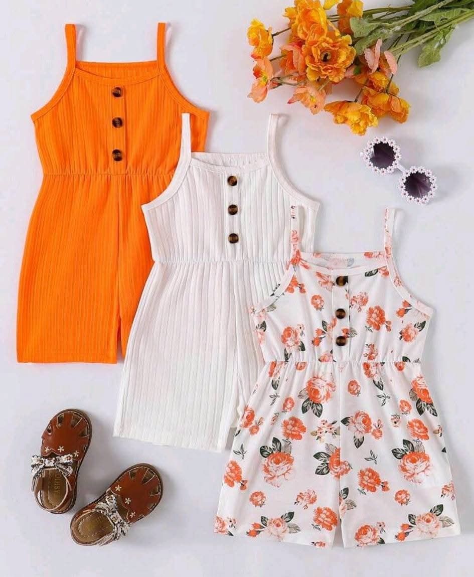 Young Girls' 3 Piece Set Jumpsuits_5