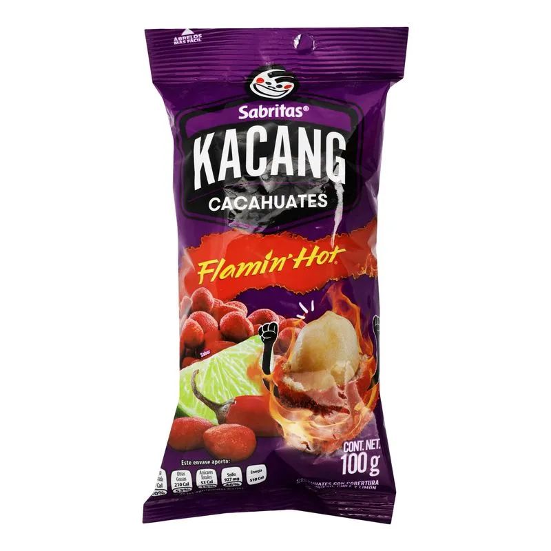 Cacahuates Flaming Hot Kakang 100 Gr._0