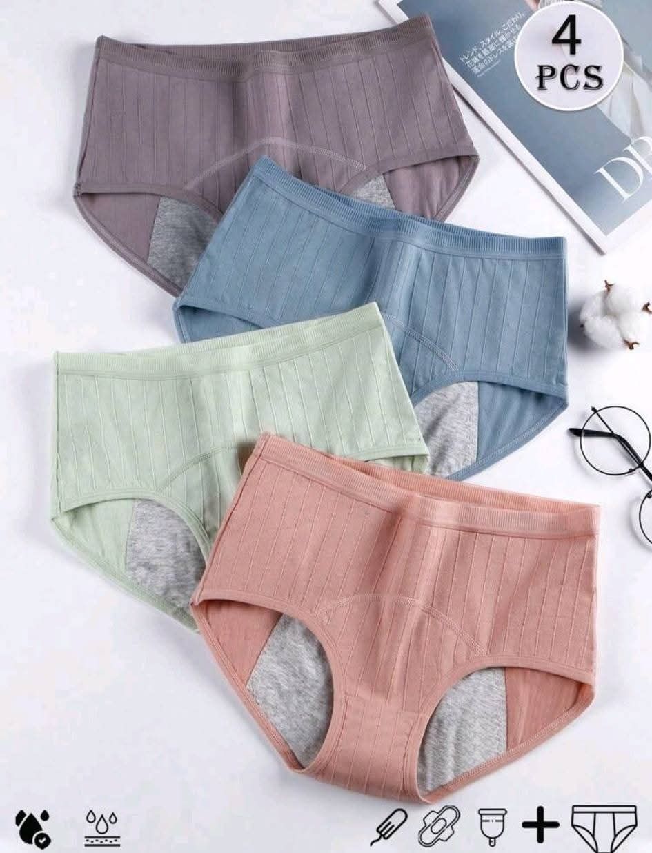 Ladies 4 Piece Leak-Proof  Underwear_0