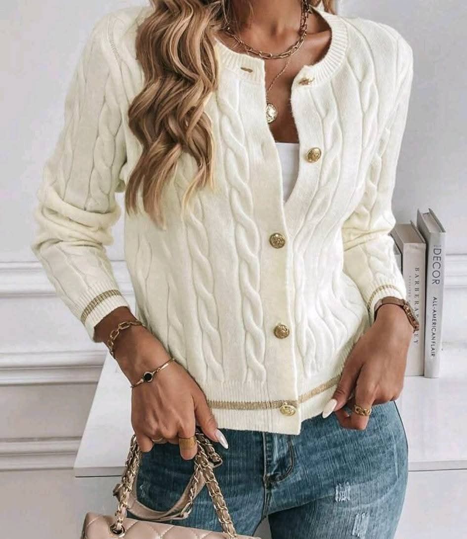 Ladies Button Front Sweaters_0