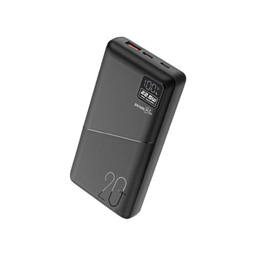 Porodo Blue 20000mAh Power Bank Type-C USB-A and Micro with Digital Display_0
