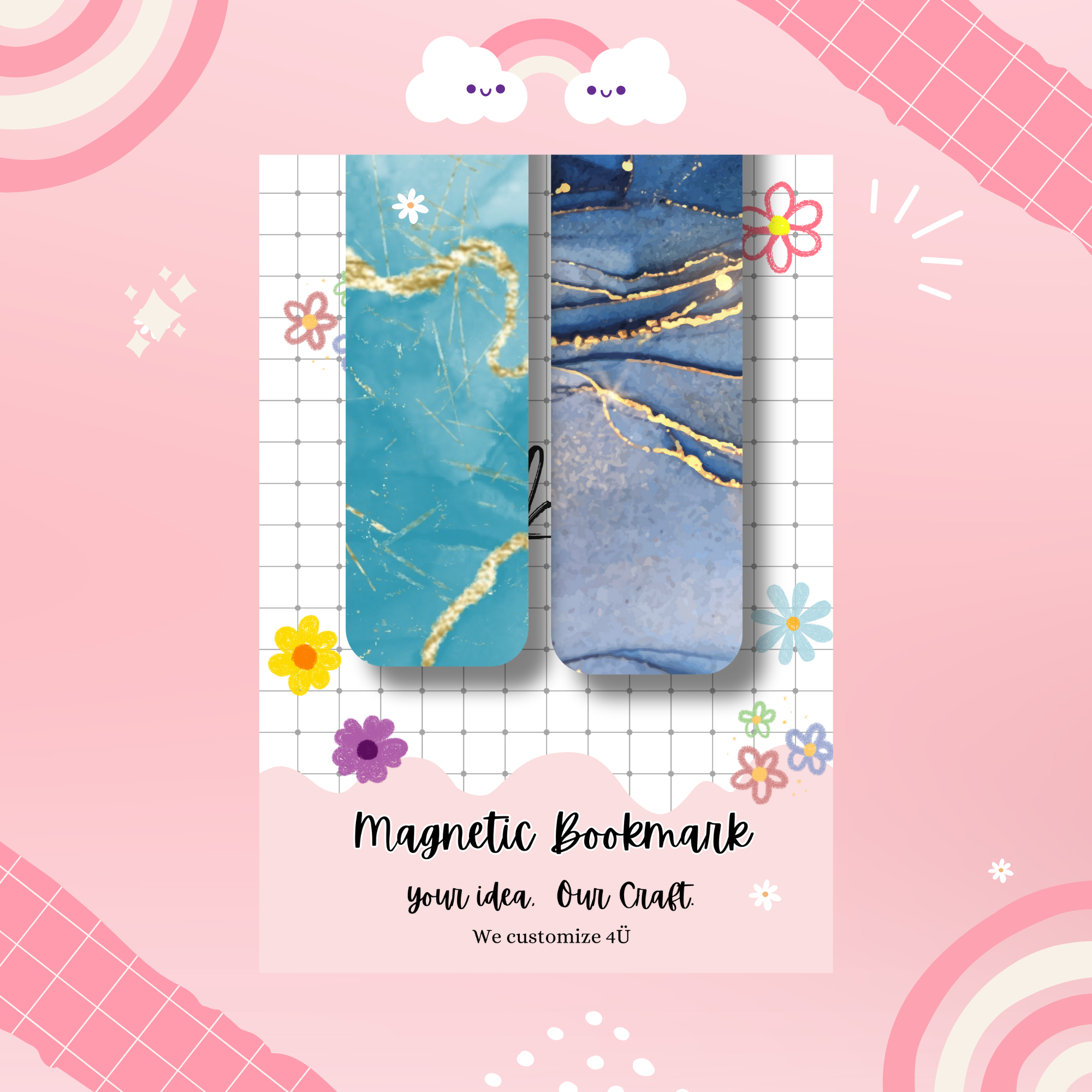2pcs Magnetic Bookmarks  Sale Set #2_0