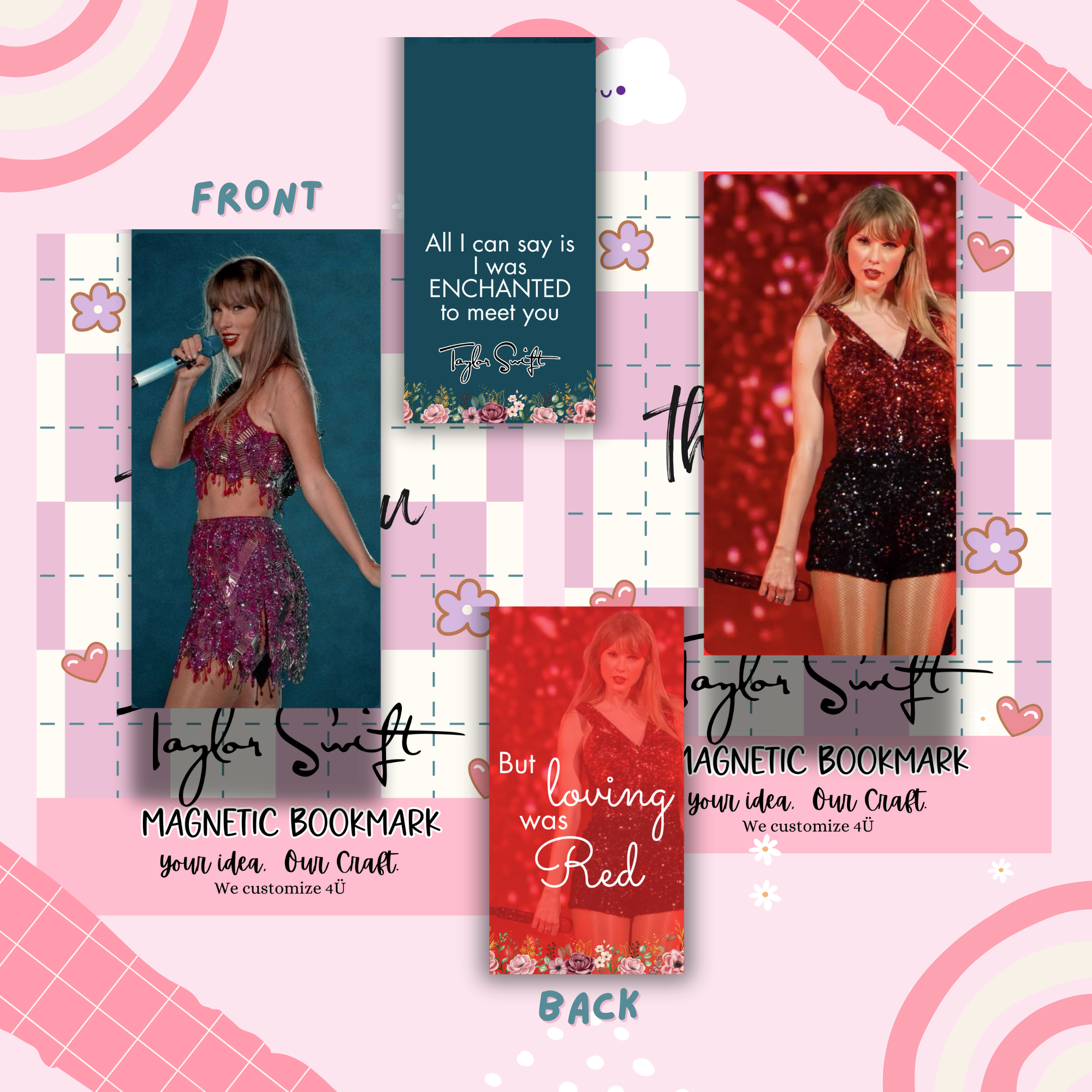 2pcs Magnetic Bookmarks  Sale Set #3_4