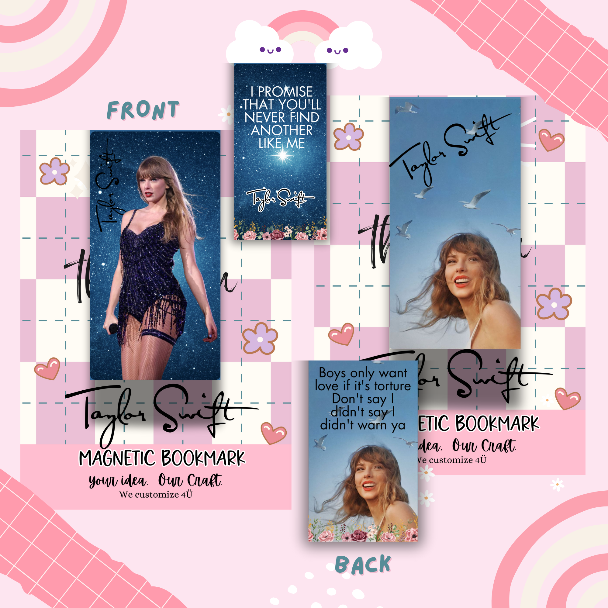 2pcs Magnetic Bookmarks  Sale Set #3_0