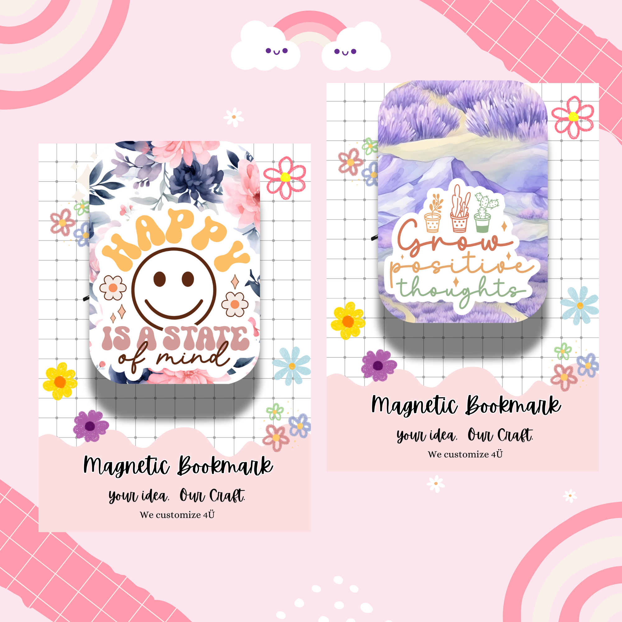 2pcs Magnetic Bookmarks  Sale Set #5_3
